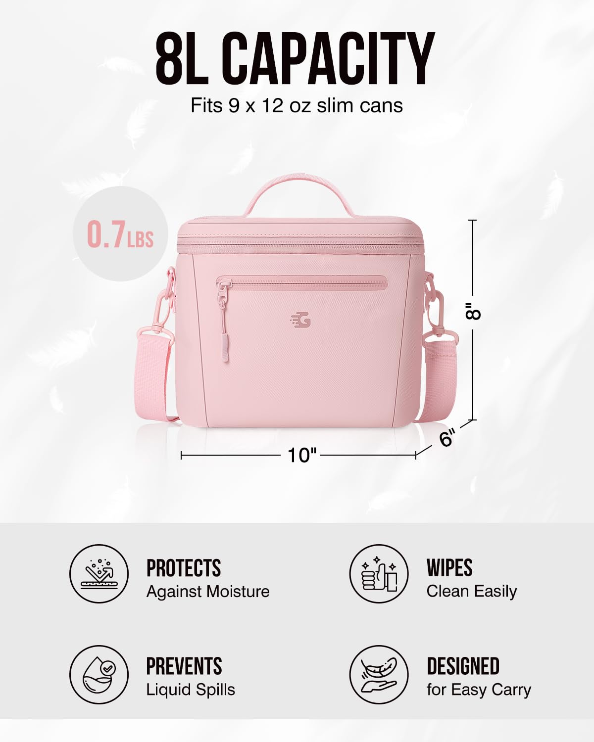 GLORIEROO wide-open design for easy packing and access