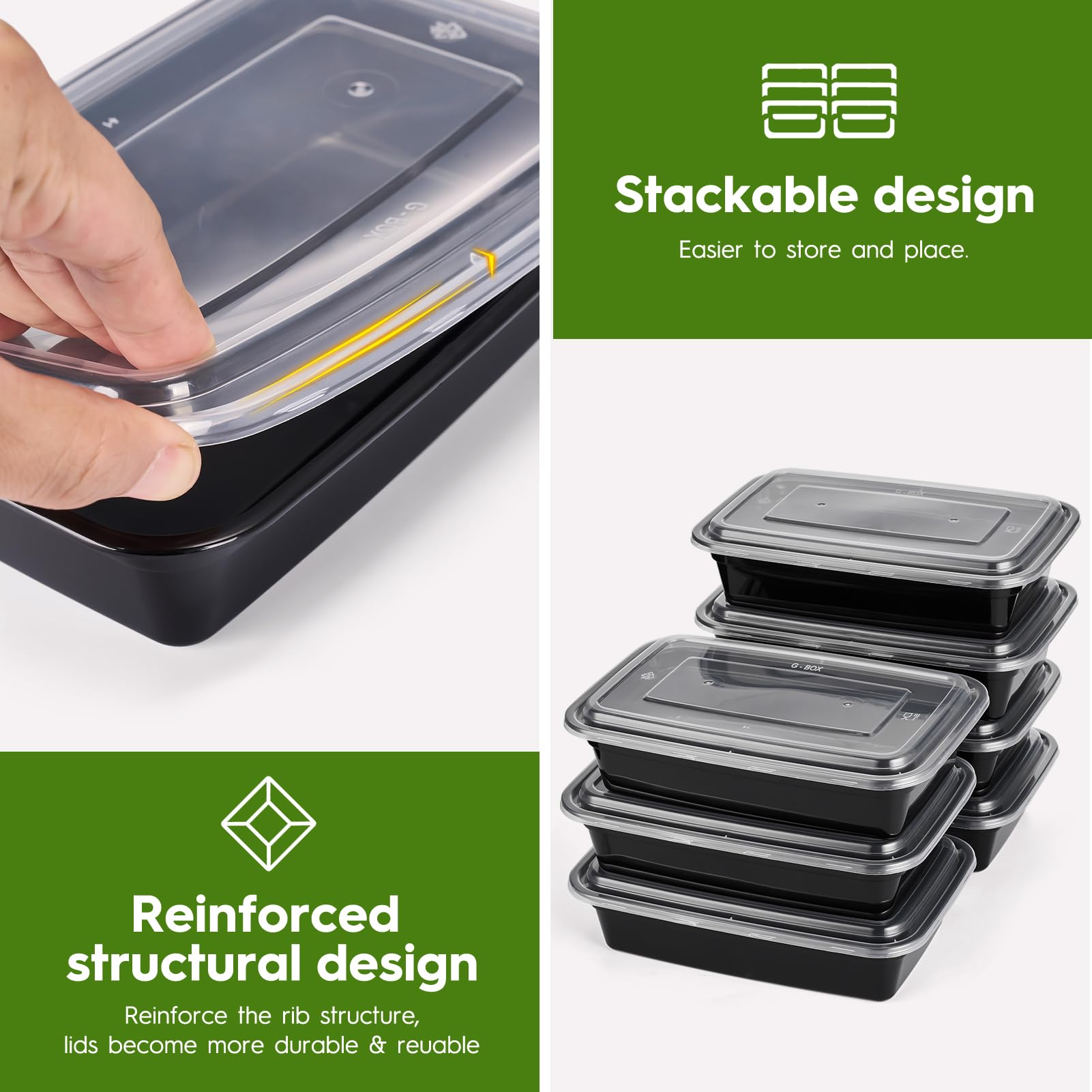 Glotoch Express dishwasher-safe container for easy cleanup after meals.