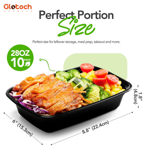 Glotoch Express leakproof container with airtight lid prevents spills during transport.