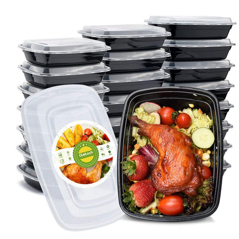 Glotoch Express meal prep container with leak-proof lid for fresh meals on the go.