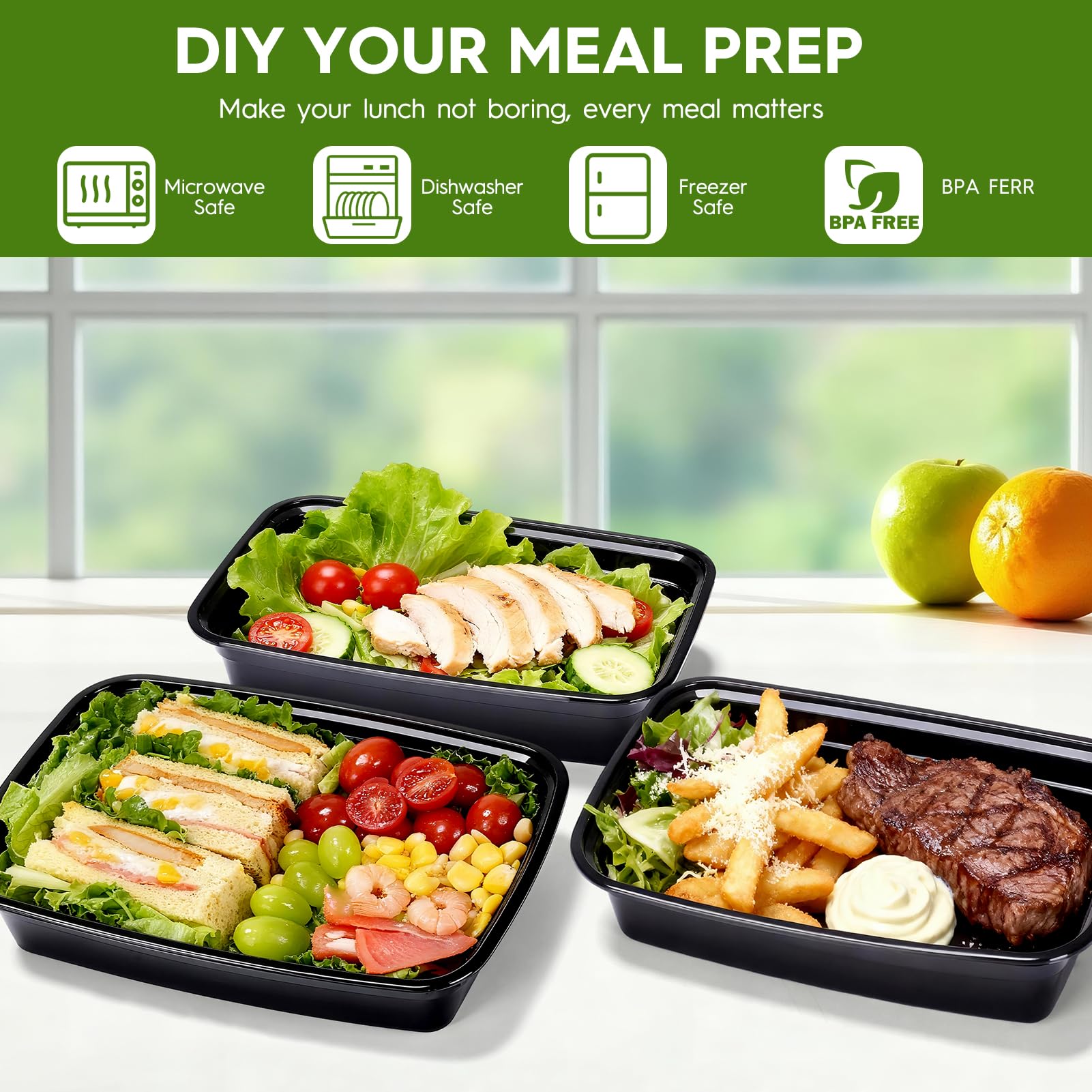 Glotoch Express single-compartment design ideal for balanced meal prep.