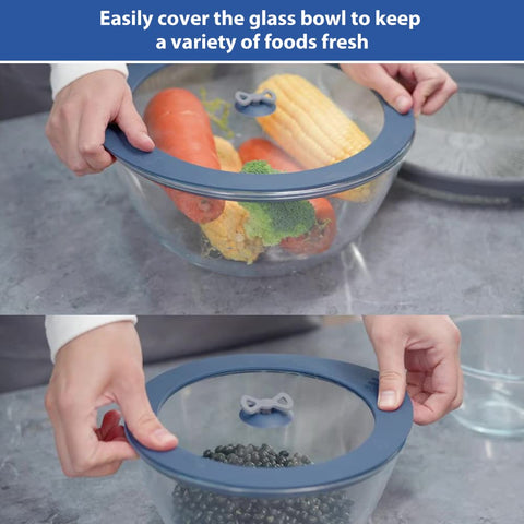GLOU-GLOU GOOSE GGG lids shown as freezer-safe for frozen meals.