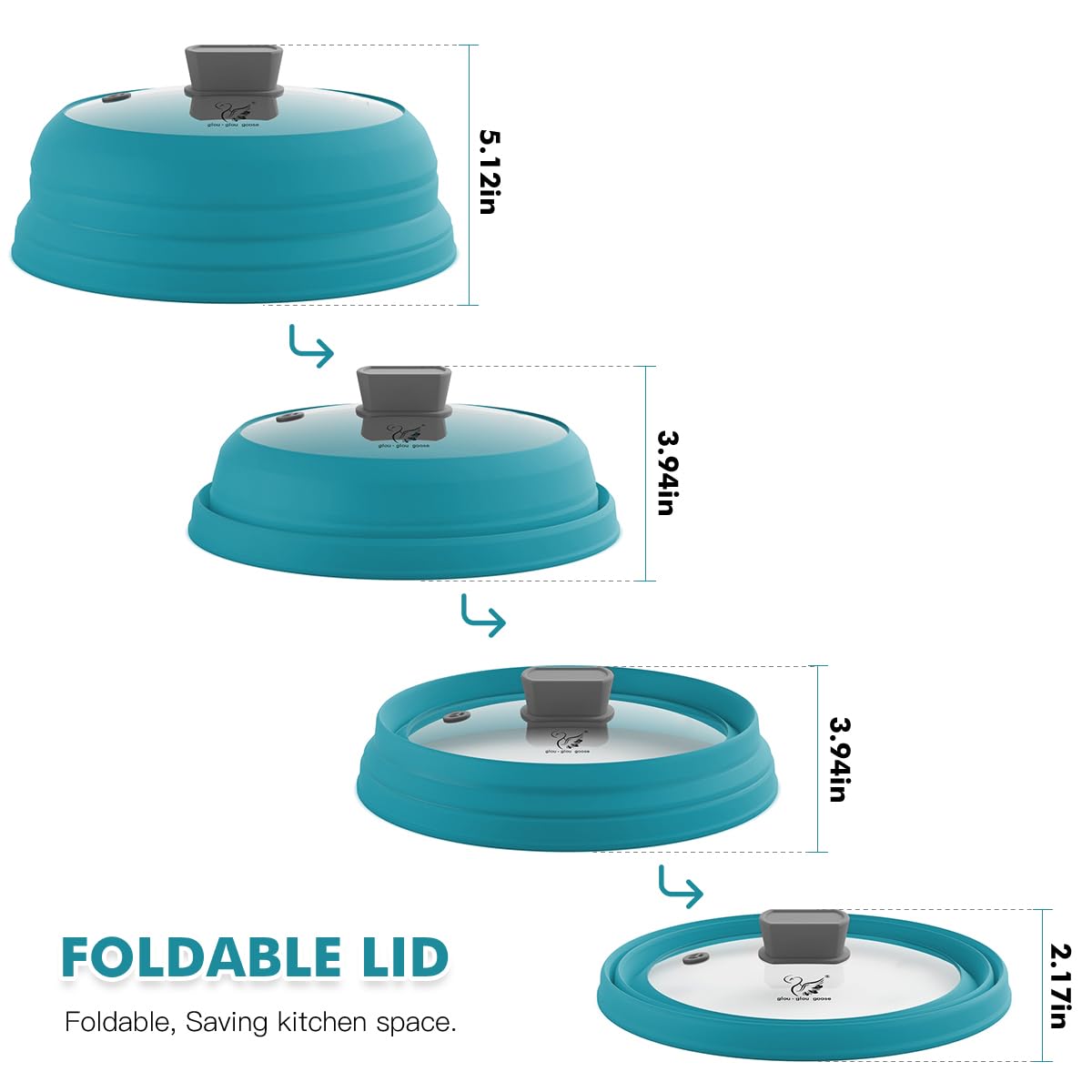 GLOU-GLOU GGG collapsible silicone handle for cool touch
