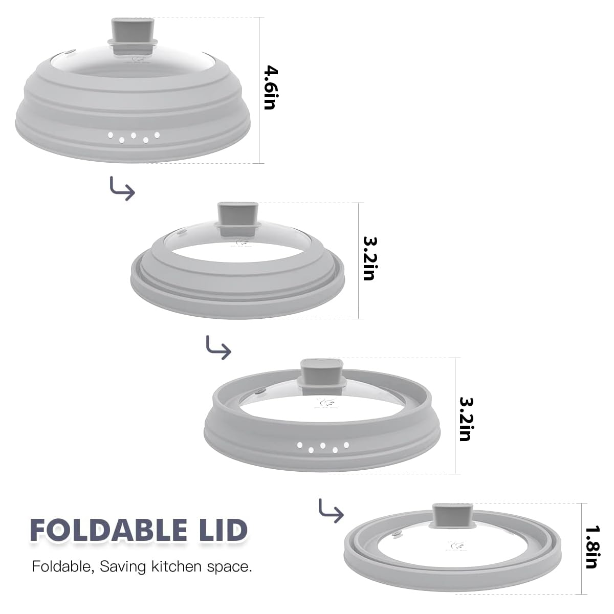 GLOU-GLOU GOOSE GGG vent holes prevent condensation from dripping back into food.