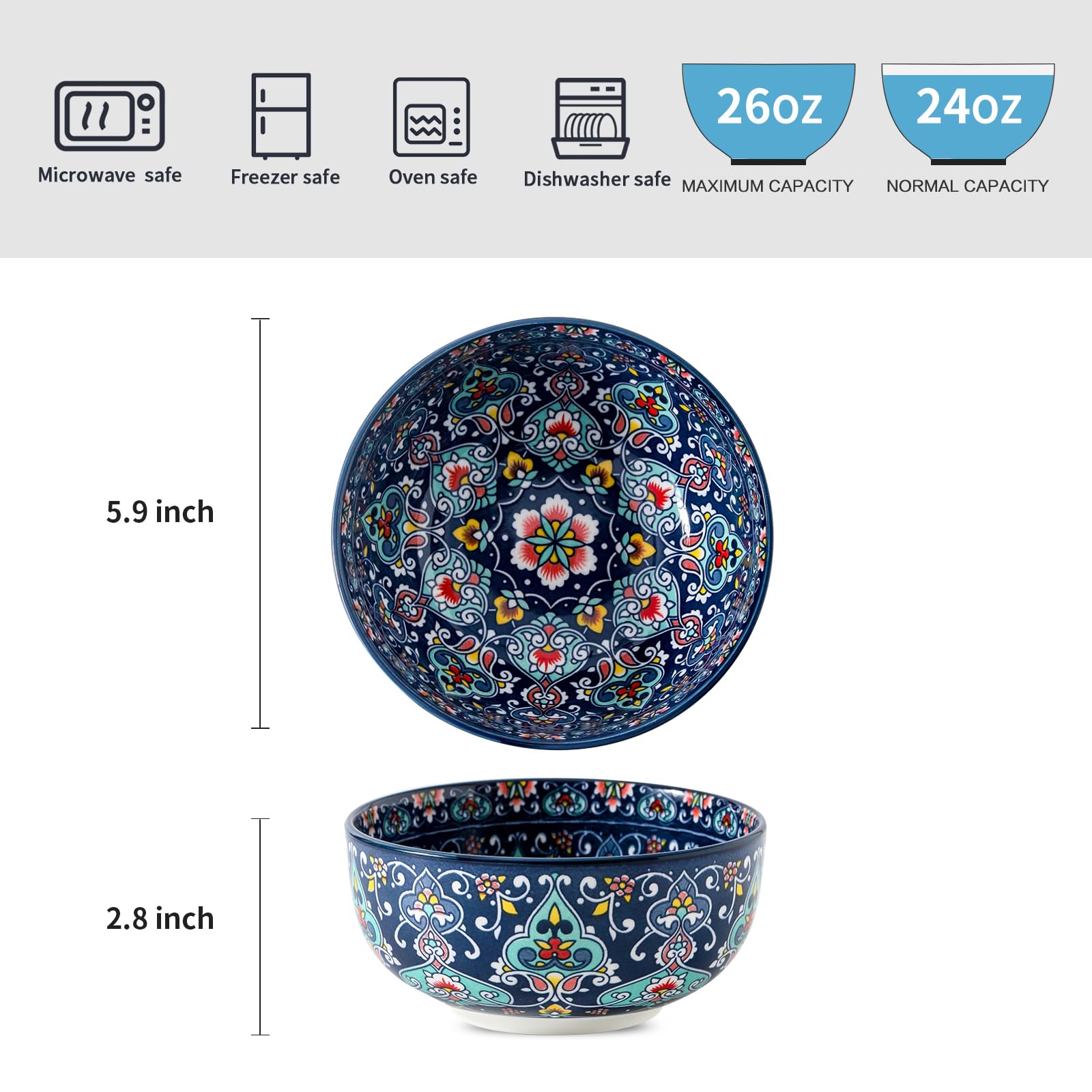Glowworm bowls set6 table display showing colorful ceramics ready for meals