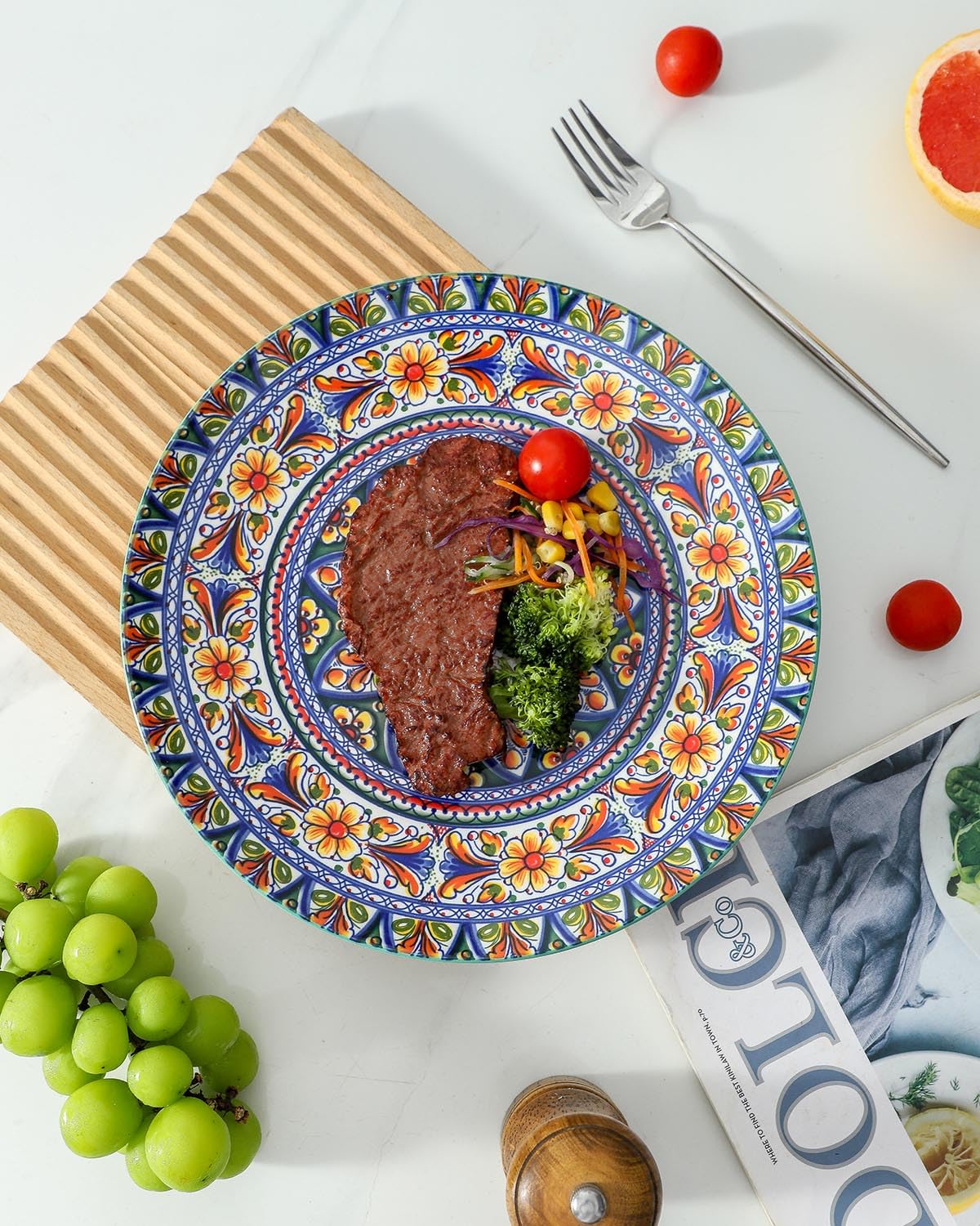 Glowworm dinner plate nestable design saves cabinet space during family gatherings