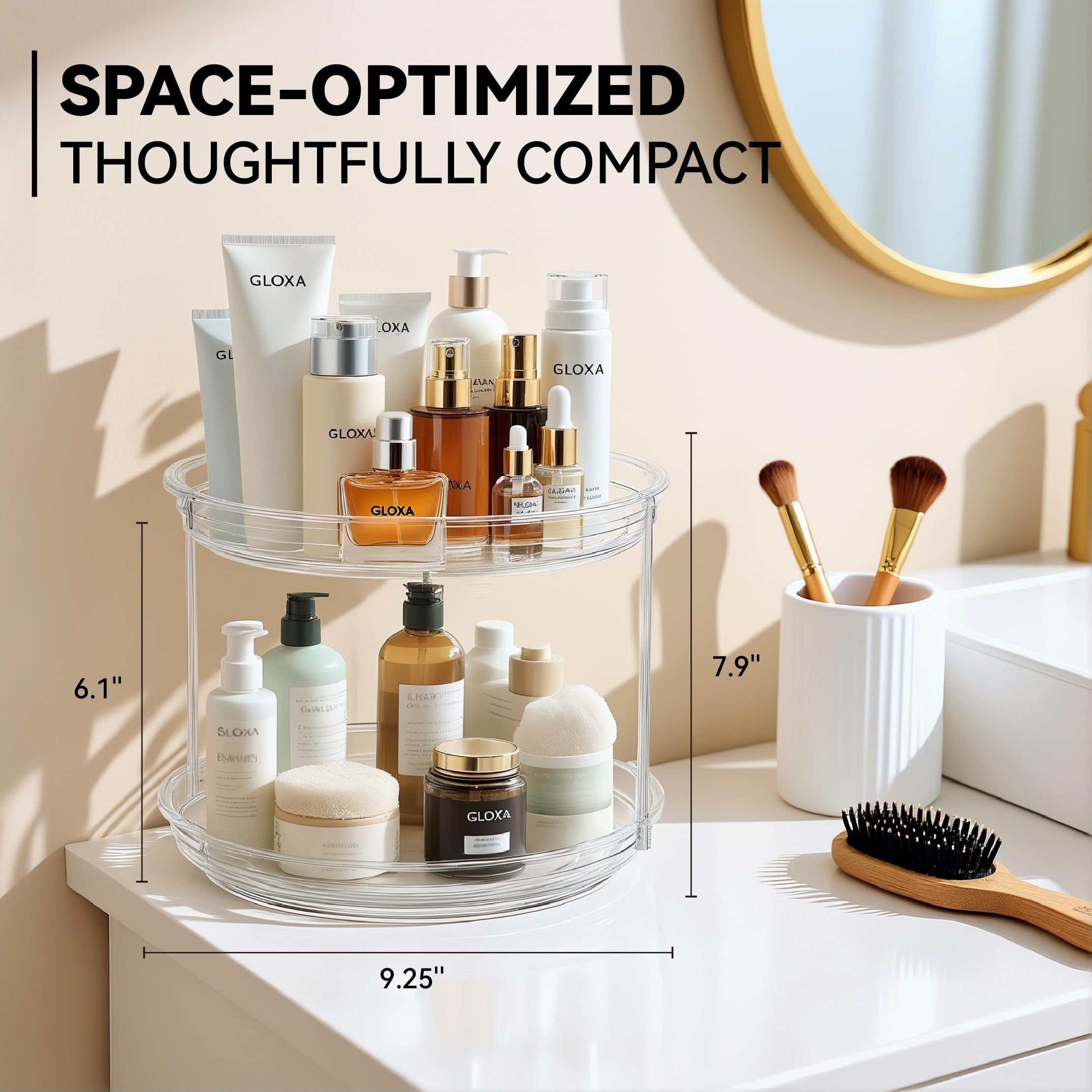 GLOXA 2-tier unit separated into single tier to fit tight spaces