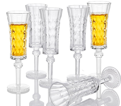 Glsairy cordial glasses with stem show premium clarity for limoncello service