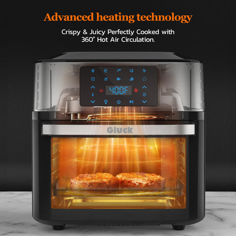 Gluck Air Fryer Oven drip tray for easy cleanup