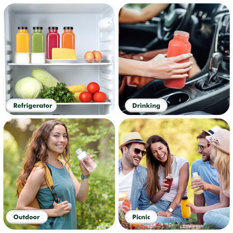 Glxgow blank-label 8oz bottles for personalized recipes and organization.