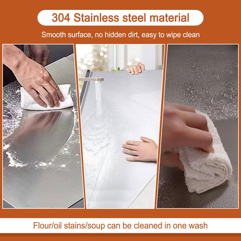 Glyncipher stainless steel board is dishwasher safe for quick cleanup.