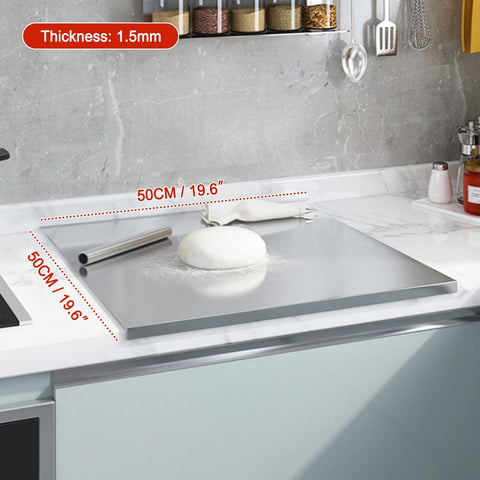 Glyncipher cutting board with reversible surface offers double cutting area for family meals.