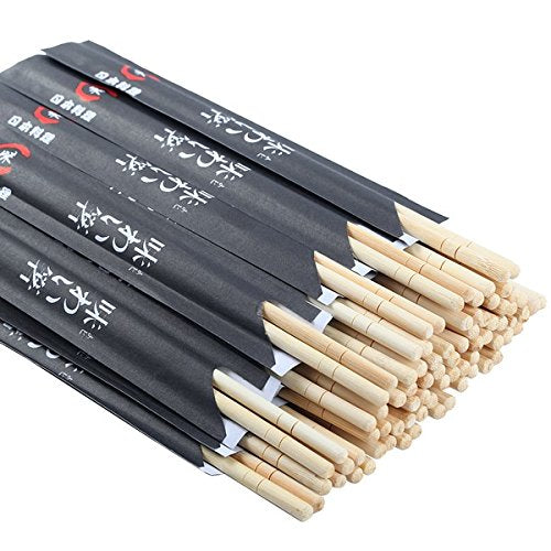 Gmark disposable chopsticks, 9 inch, sleeve-wrapped for clean and easy distribution.