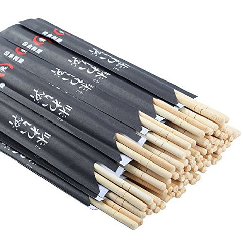 Gmark disposable chopsticks, 9 inch, sleeve-wrapped for clean and easy distribution.