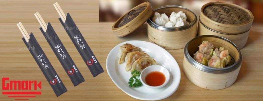 Gmark bag with 100-pair packaging for convenient catering usage.
