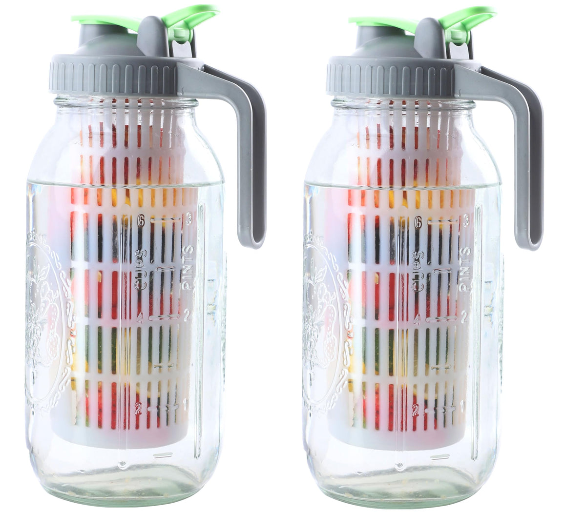 GMCOZY glass mason jar infuser pitcher ready for infused beverages