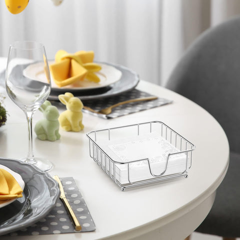GMFINE napkin holder anti-slip feet prevent sliding on counters.