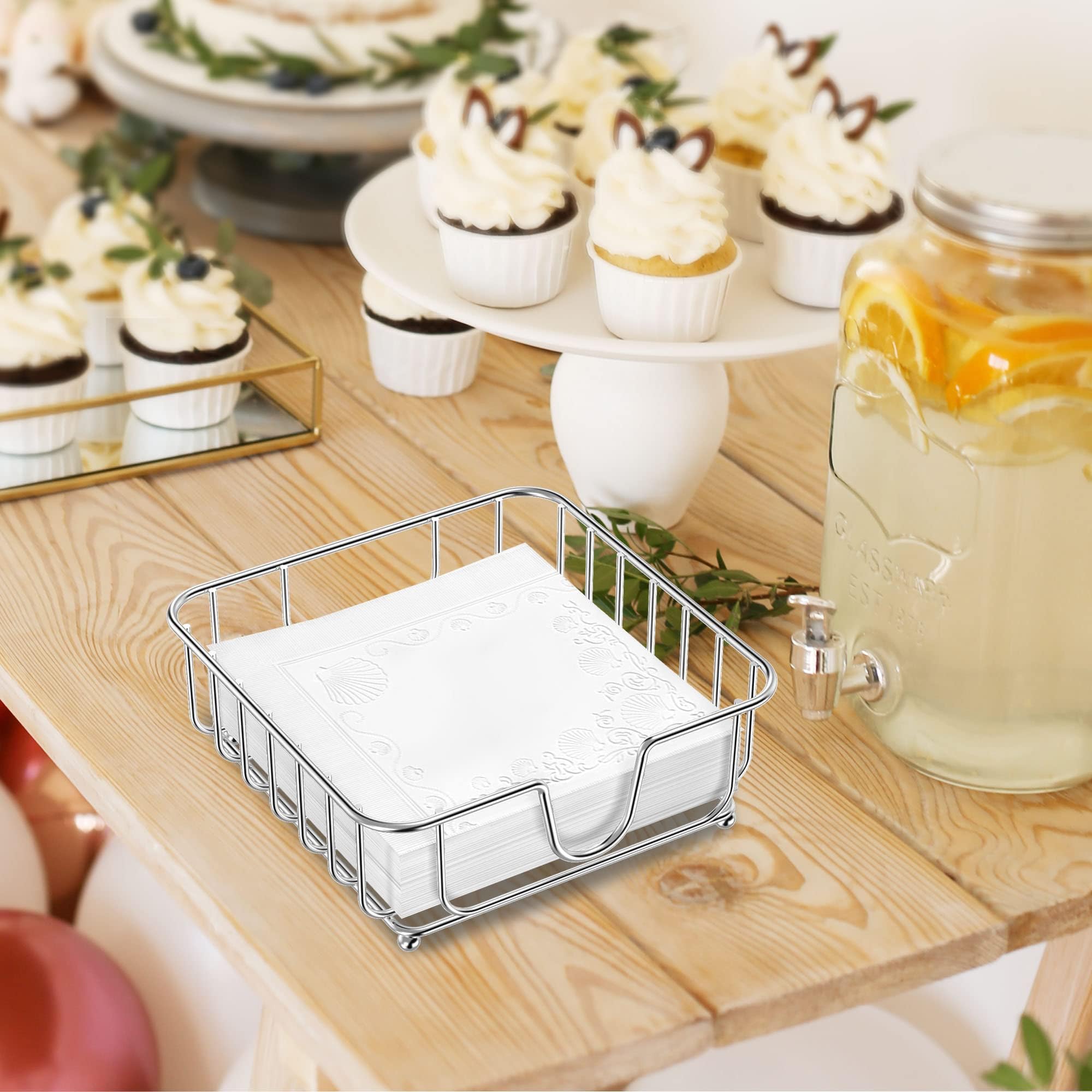 GMFINE napkin holder crafted from rust-free metal for lasting use.