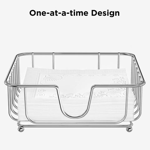 GMFINE napkin holder side view emphasizes anti-slip feet protecting surfaces.