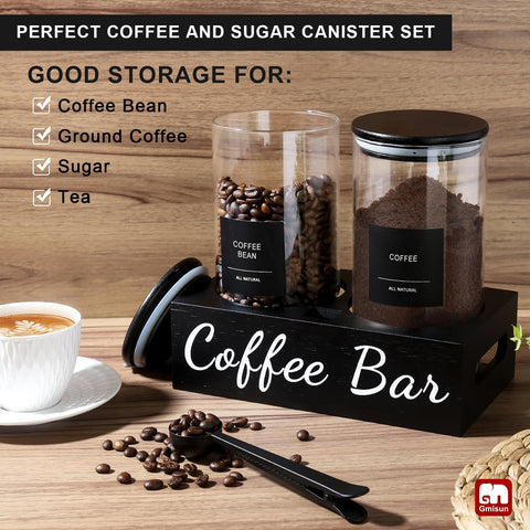 GMISUN airtight bamboo lids seal aroma while remaining easy to clean