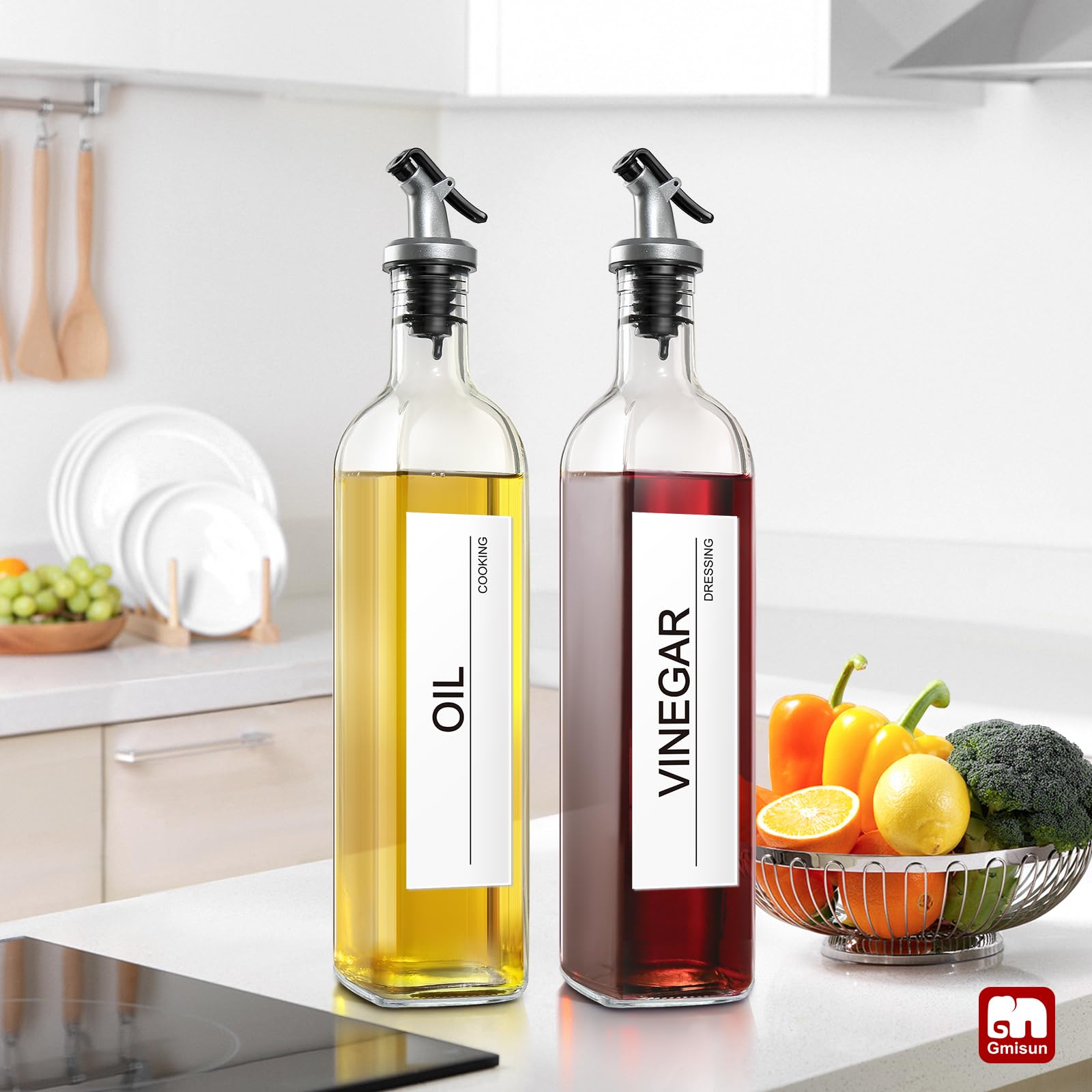 GMISUN sturdy glass bottles support daily kitchen use