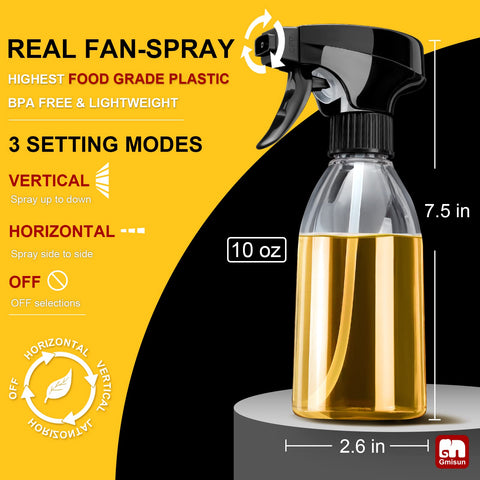 GMISUN Oil Sprayer with three modes and two dispensing options for versatile seasoning.