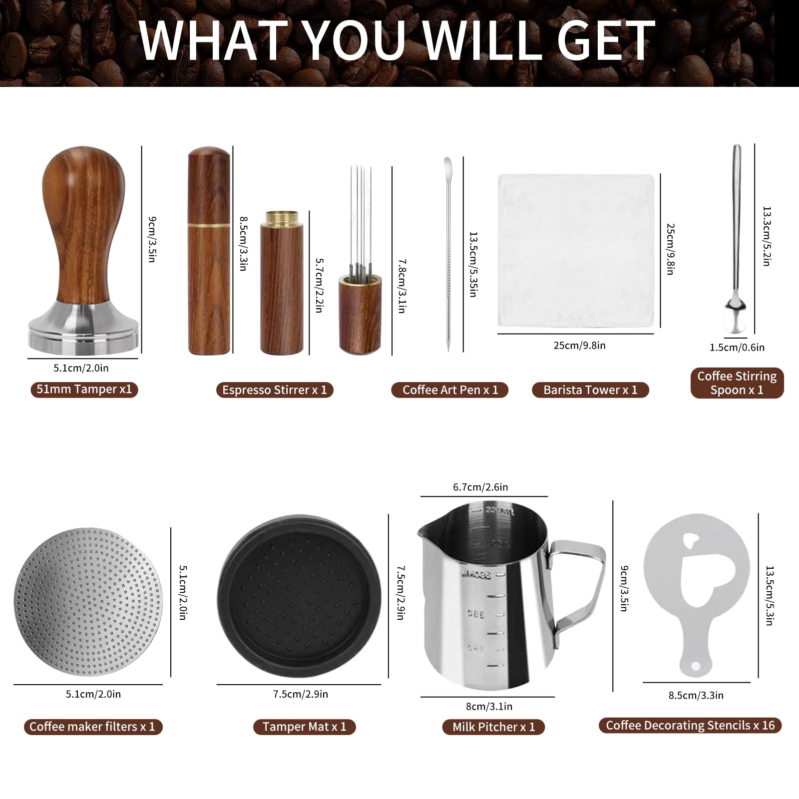 Gmnuiy WDT tool designed to break clumps for consistent brews.
