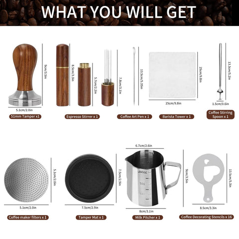 Gmnuiy WDT tool designed to break clumps for consistent brews.