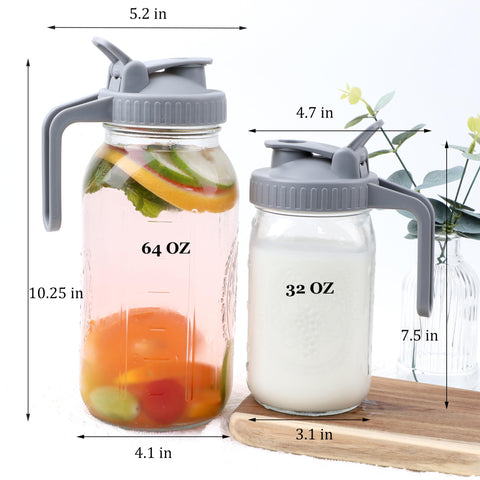 GMSWEET Mason pitcher borosilicate glass provides clarity and heat resistance