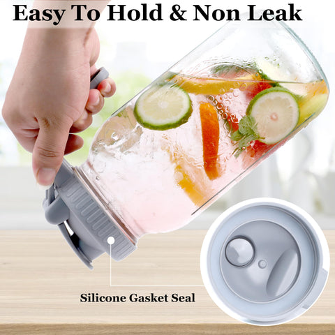 GMSWEET Mason pitcher ergonomic handle offers comfortable grip and pouring control