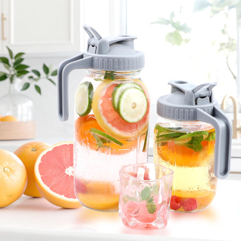 GMSWEET Mason pitcher perfect for picnics and hiking thanks to portability