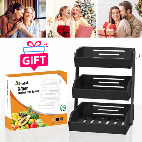 Gmtsl multi-use organizer supports fruit, vegetables, and snacks with style