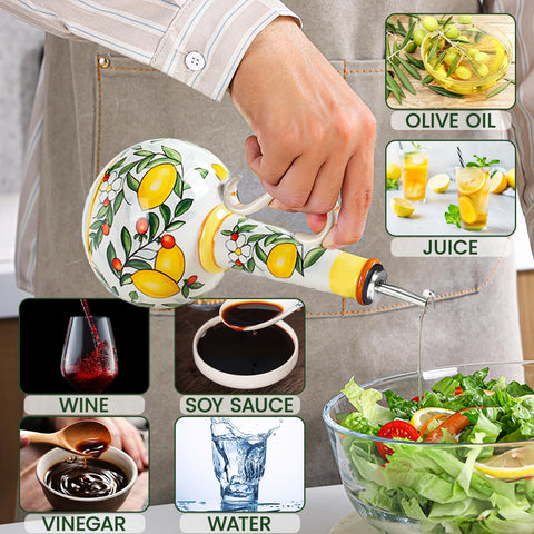 Gnlnkn 18oz bottle offers comfortable grip for easy pouring during casual cooking.