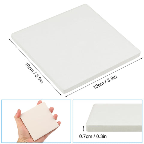 GNIEMCKIN unglazed white ceramic tile ideal for DIY art