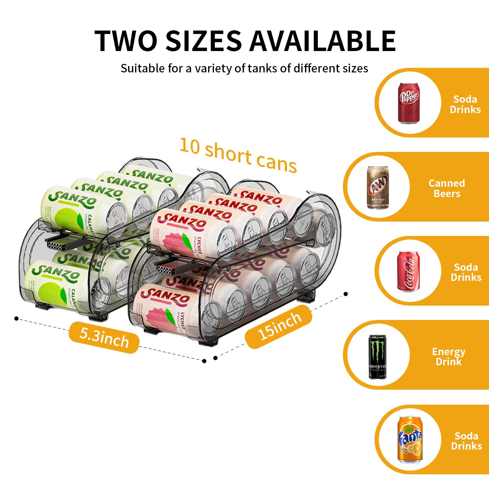 GoldOath drink organizer shown from the side, compact and space-saving