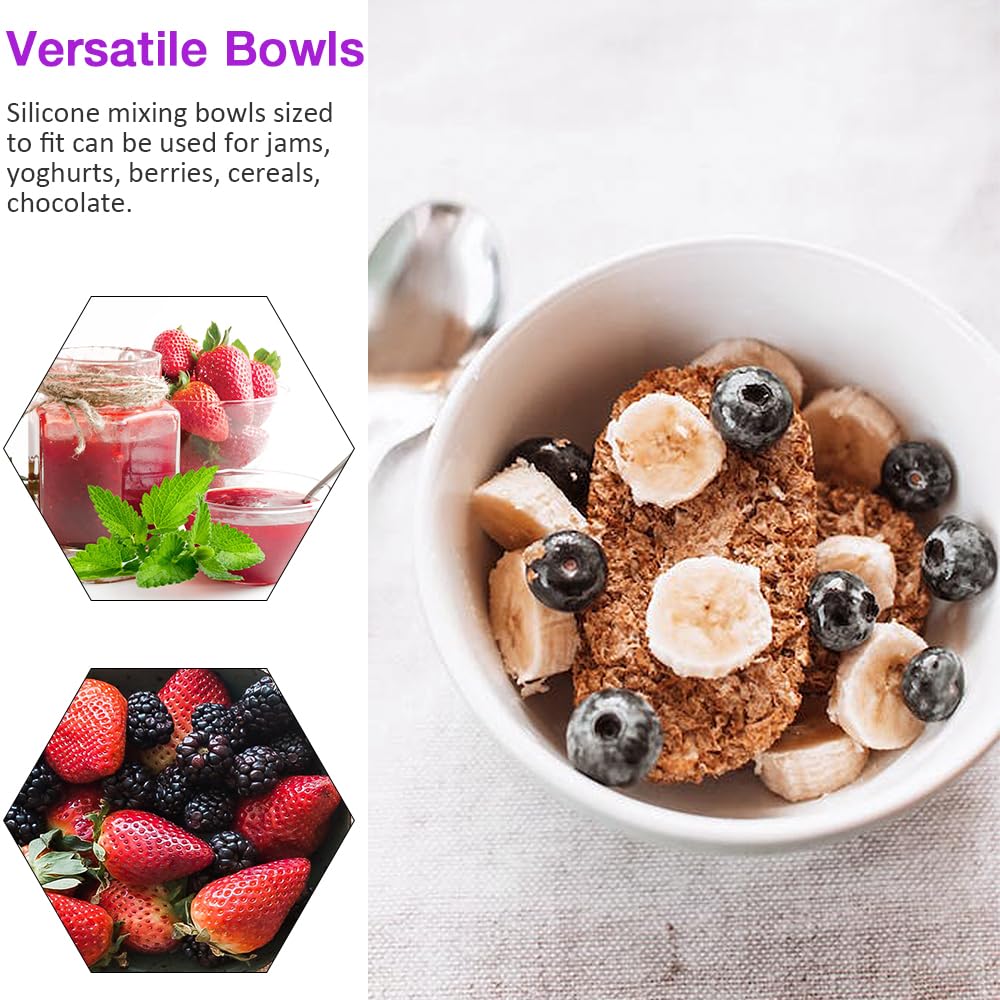 Goalfly bowls measure 4.1-inch diameter for easy mixing.