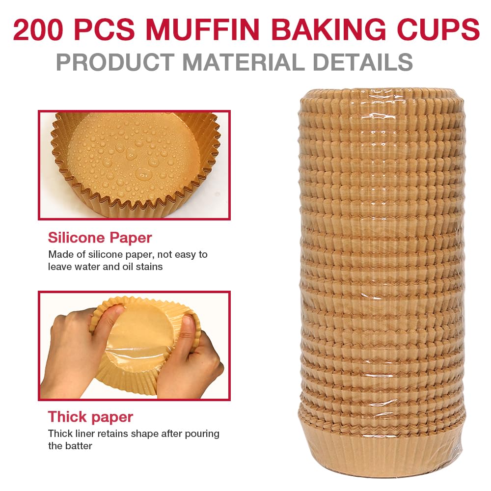 Goalfly extra jumbo liner with non-stick interior for clean baked goods.