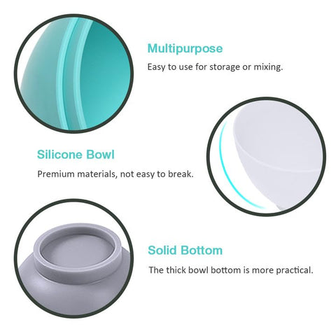 Goalfly silicone bowls ideal for storing condiments, spices, and small snacks