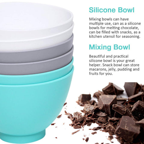 Goalfly silicone bowls with smooth surface for quick cleaning after icing