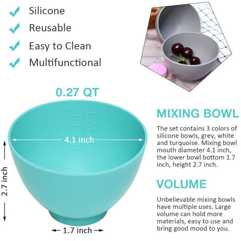 Goalfly silicone melting bowls viewed from top for smooth heat-resistant chocolate melting