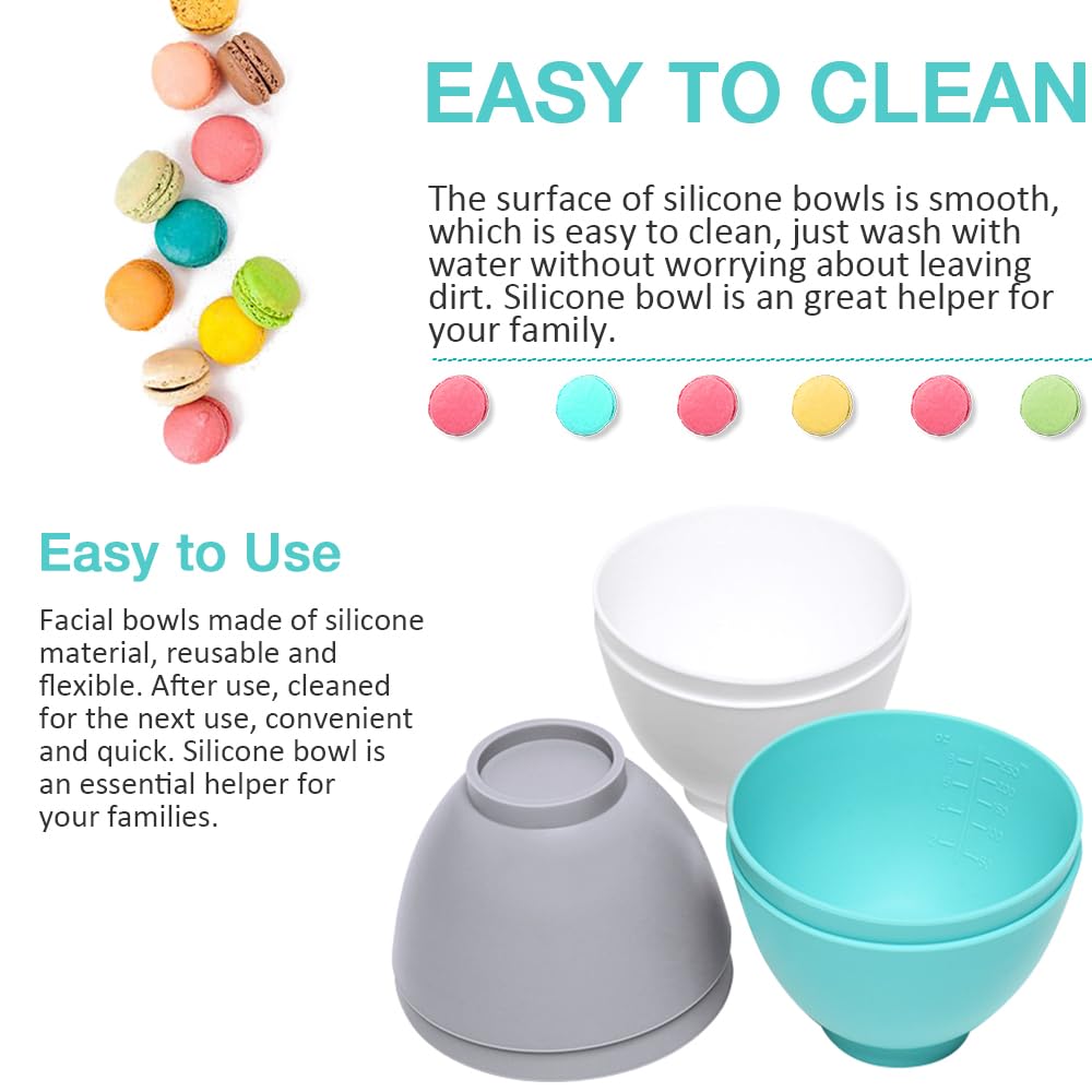 Goalfly silicone pinch bowls stacked neatly to save kitchen cabinet space