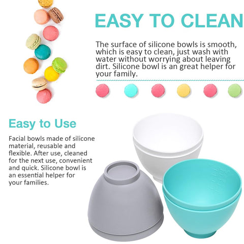 Goalfly silicone pinch bowls stacked neatly to save kitchen cabinet space