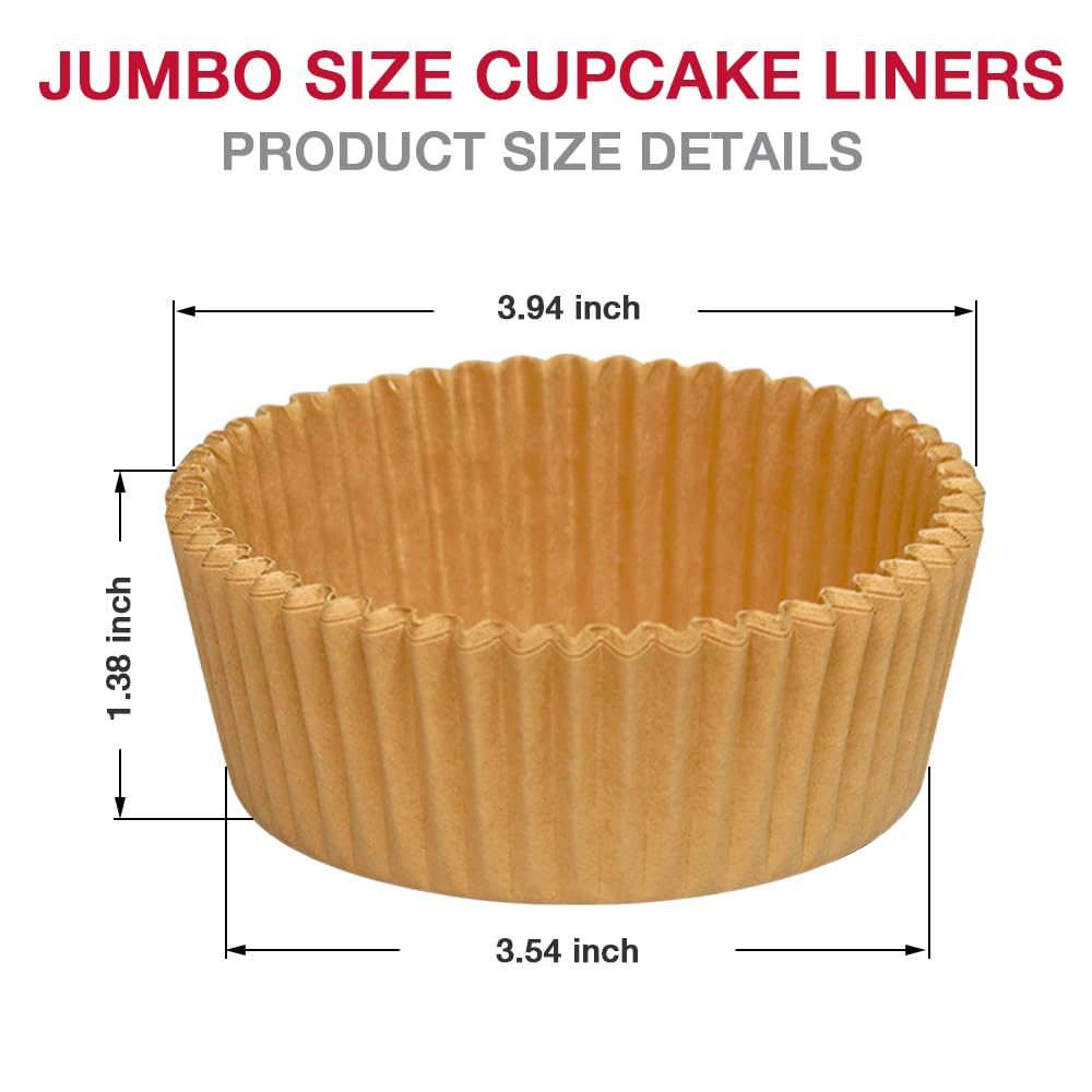 Goalfly thick parchment muffin liner for sturdy bake and mess-free removal.