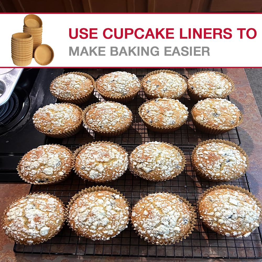 Goalfly versatile baking cups for muffins, brownies, pies, and savory portions.