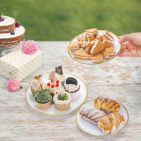 Goaste 3 Pack Tiered Cupcake Stand ideal for weddings and parties showcasing treats beautifully