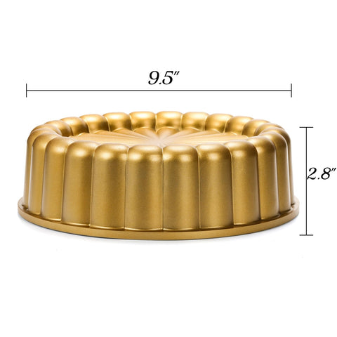 Goaste Charlotte pan fluted design detail highlights decoration for cakes