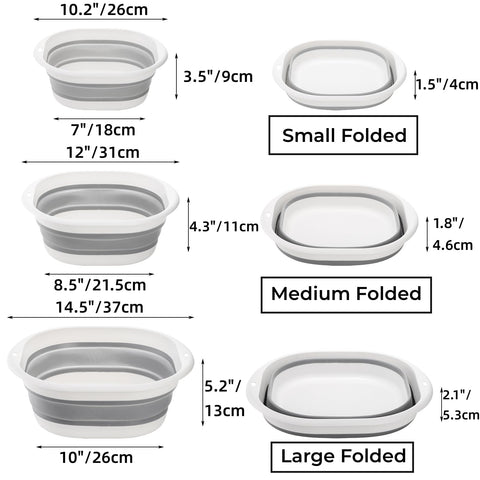 Goaste collapsible wash basin medium for handwashing and small loads