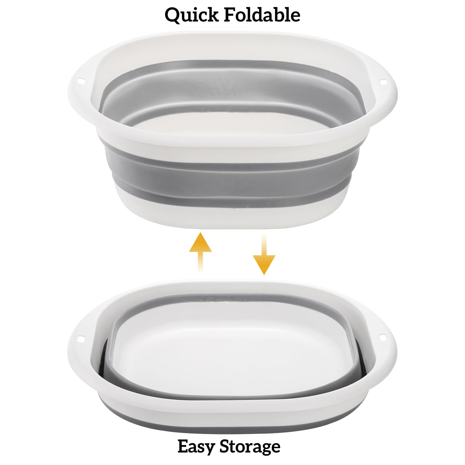 Goaste collapsible wash basin small portable for travel and camping chores