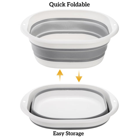 Goaste collapsible wash basin small portable for travel and camping chores