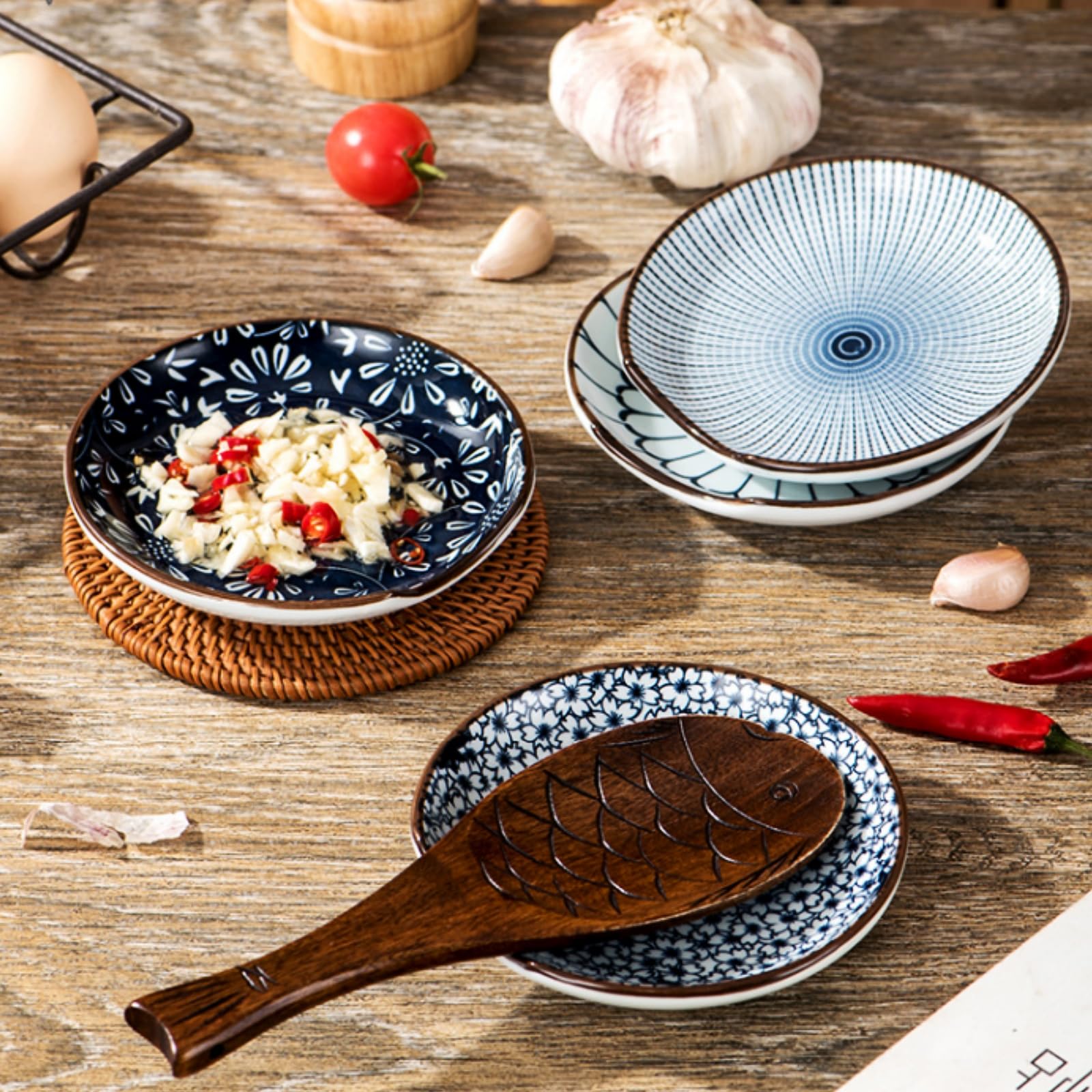 Goaste versatile ceramic rest doubles as a mini dip plate or snack tray.